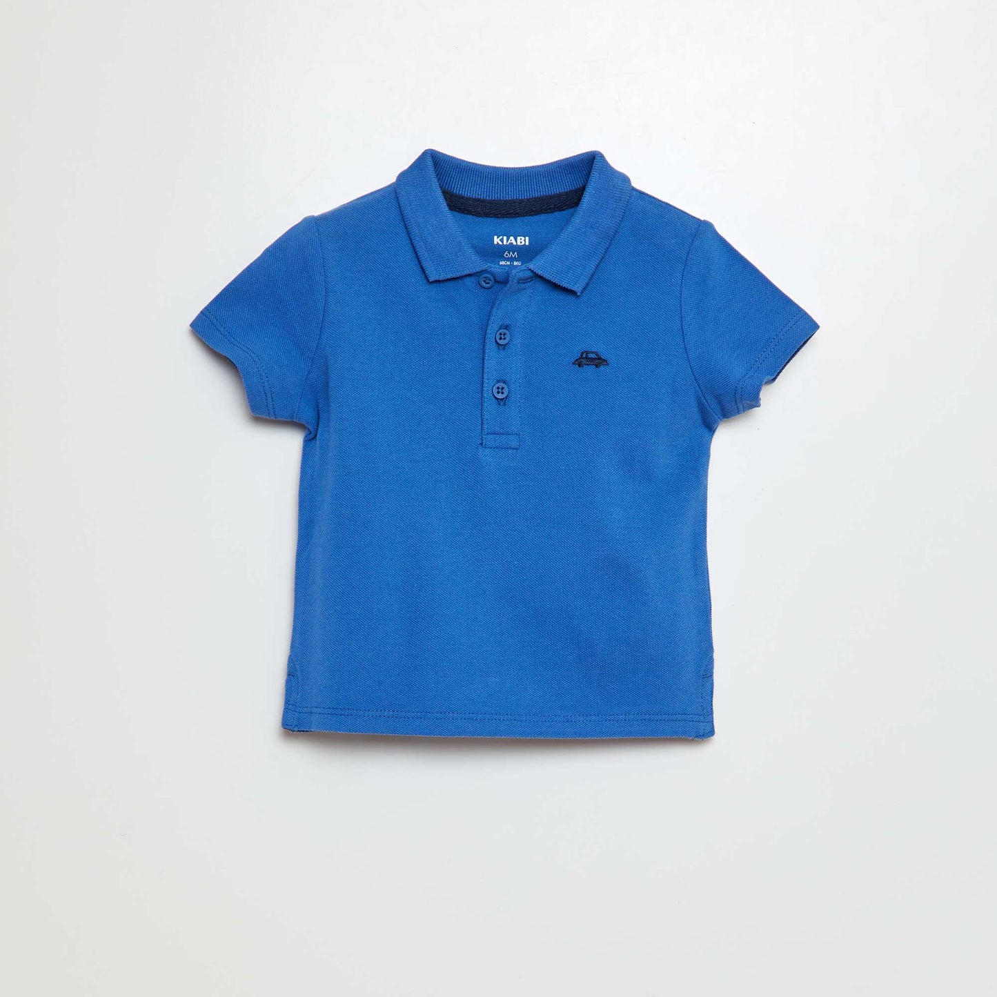 Polo en coton piqué BLEU