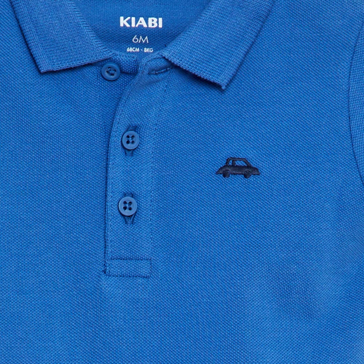 Polo en coton piqué BLEU