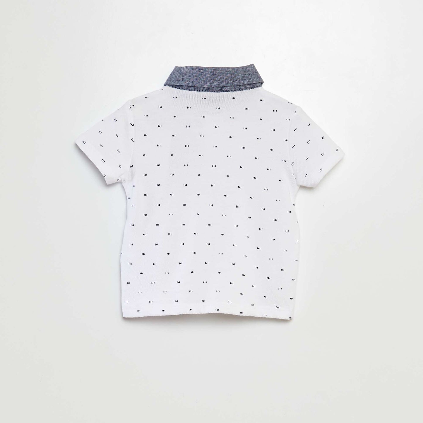 Polo en coton piqué BLANC