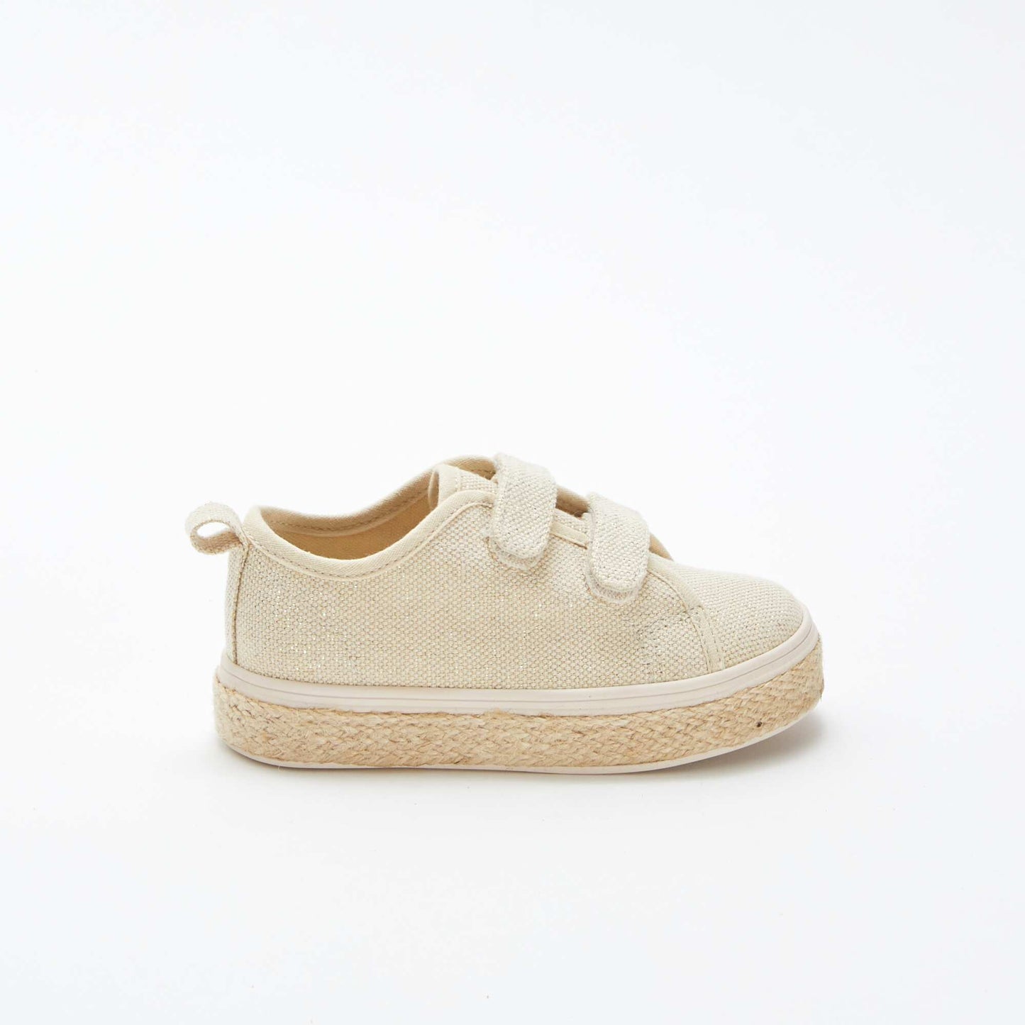 Baskets basses pailletées BEIGE