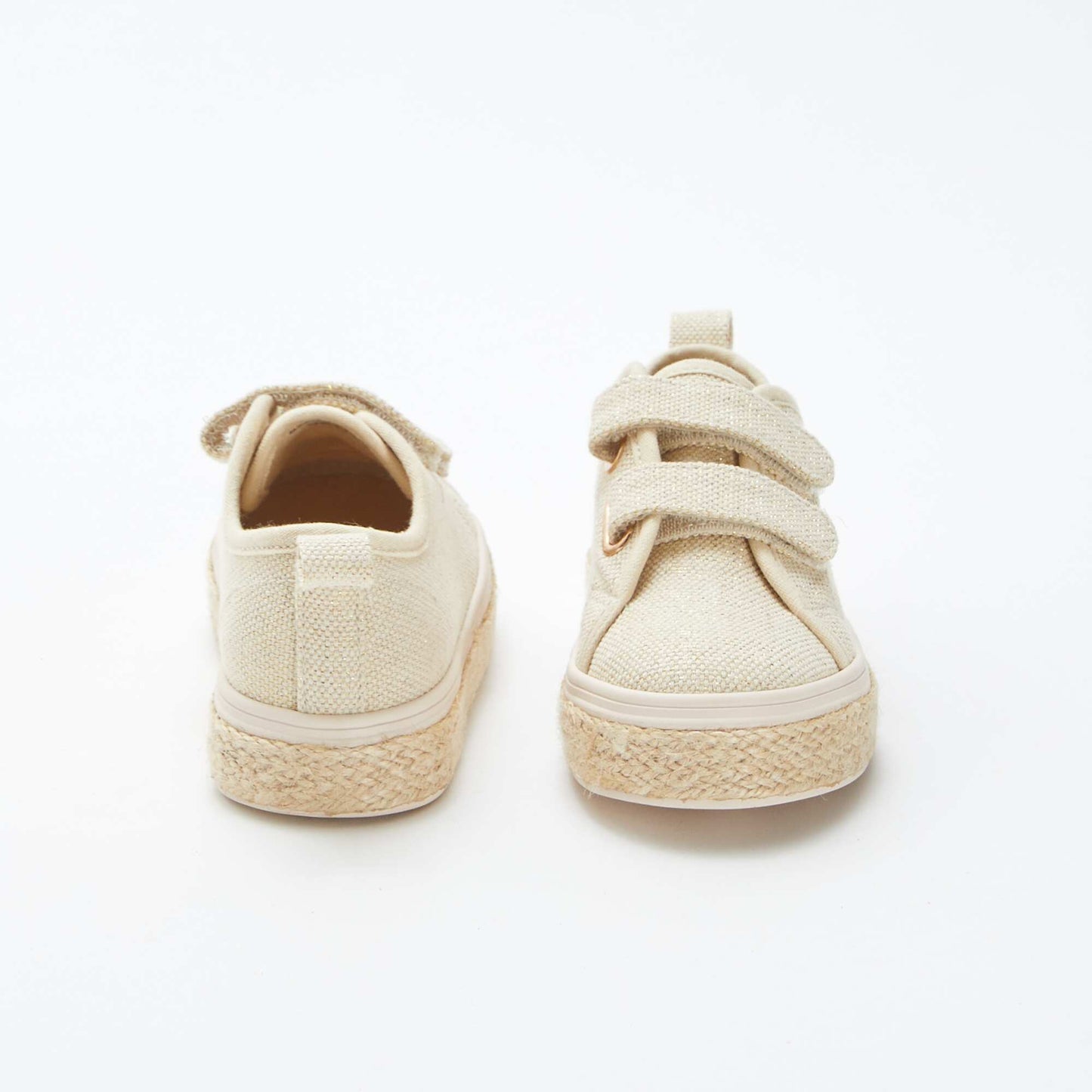 Baskets basses pailletées BEIGE