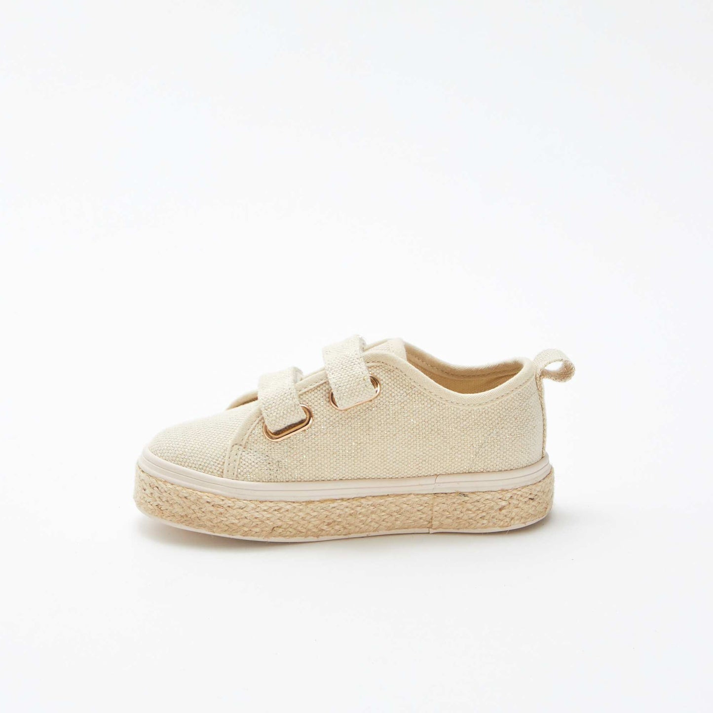Baskets basses pailletées BEIGE