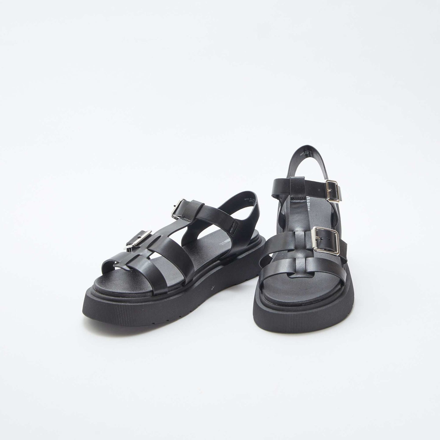 Sandales en simili NOIR