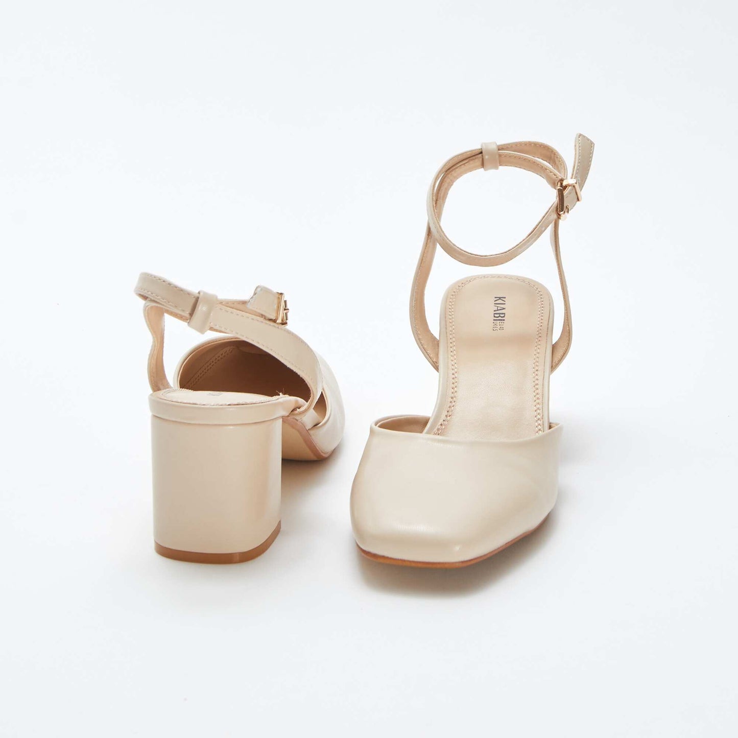 Sandales à talons type babies BEIGE