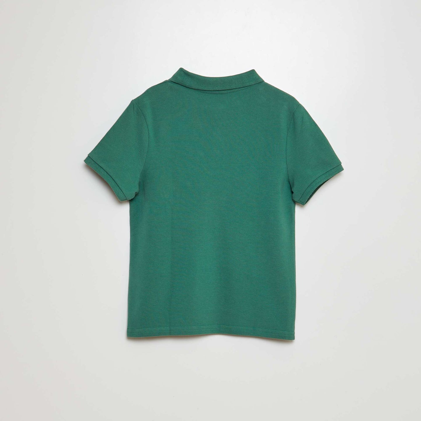 Polo uni en maille piquée VERT