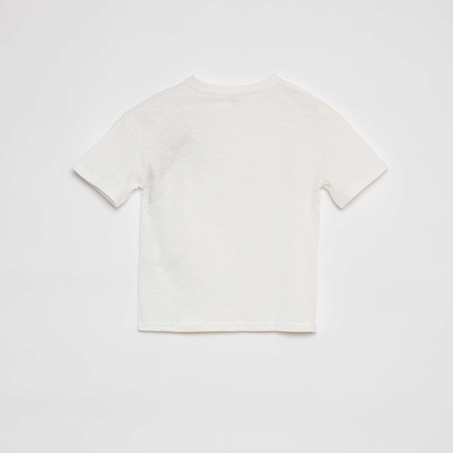T-shirt uni avec poche BLANC