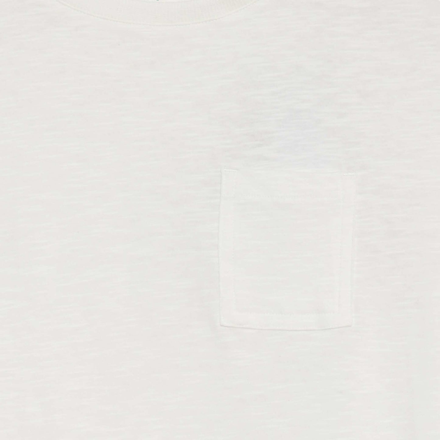 T-shirt uni avec poche BLANC