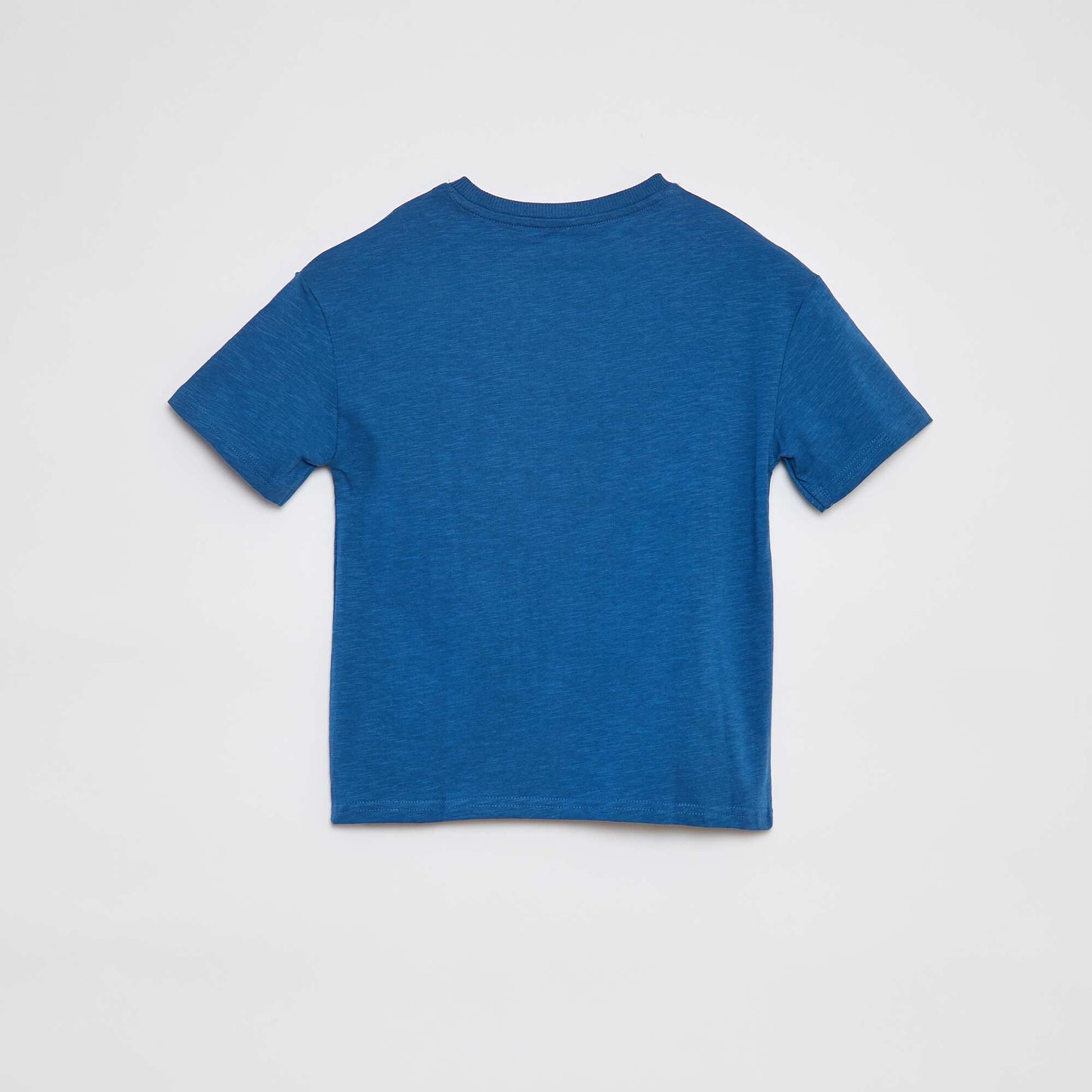 T-shirt uni avec poche BLEU