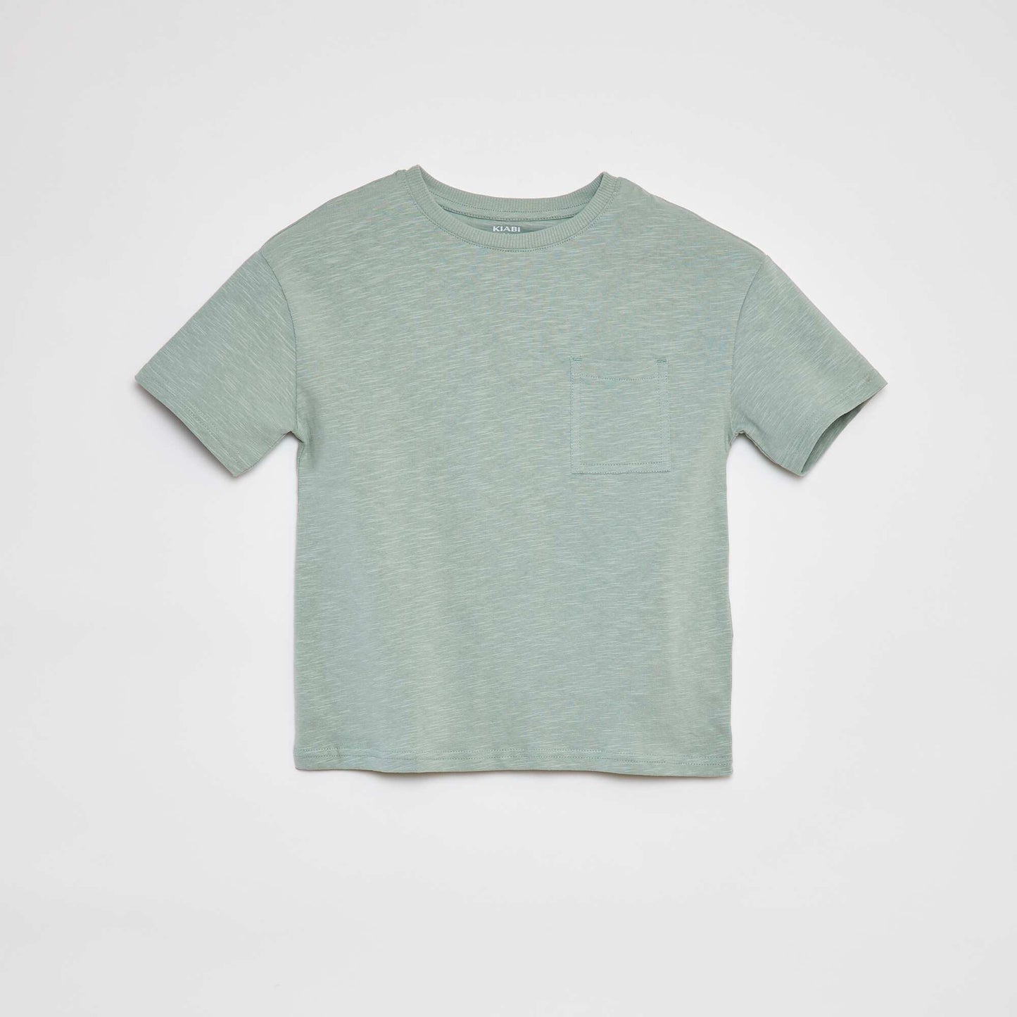 T-shirt uni avec poche VERT