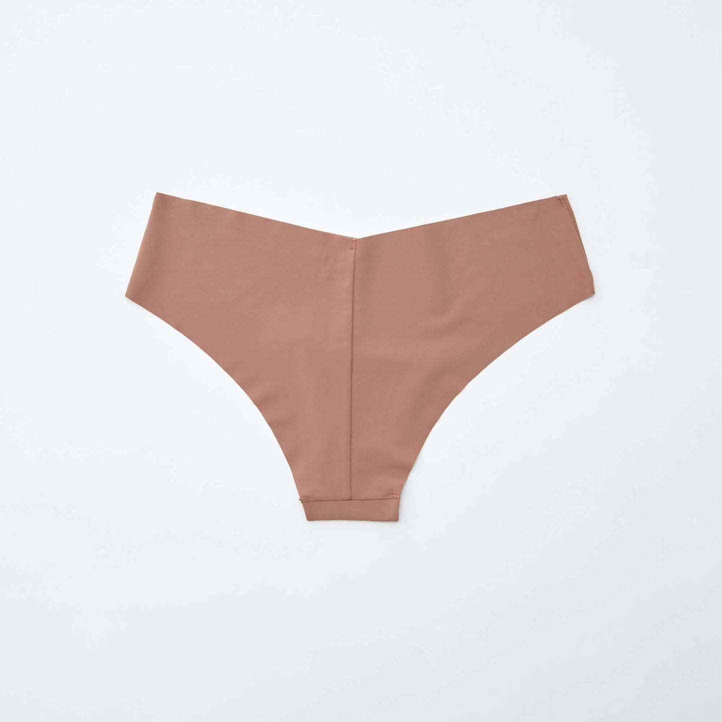 Lot de 2 shortys invisibles en microfibre MARRON