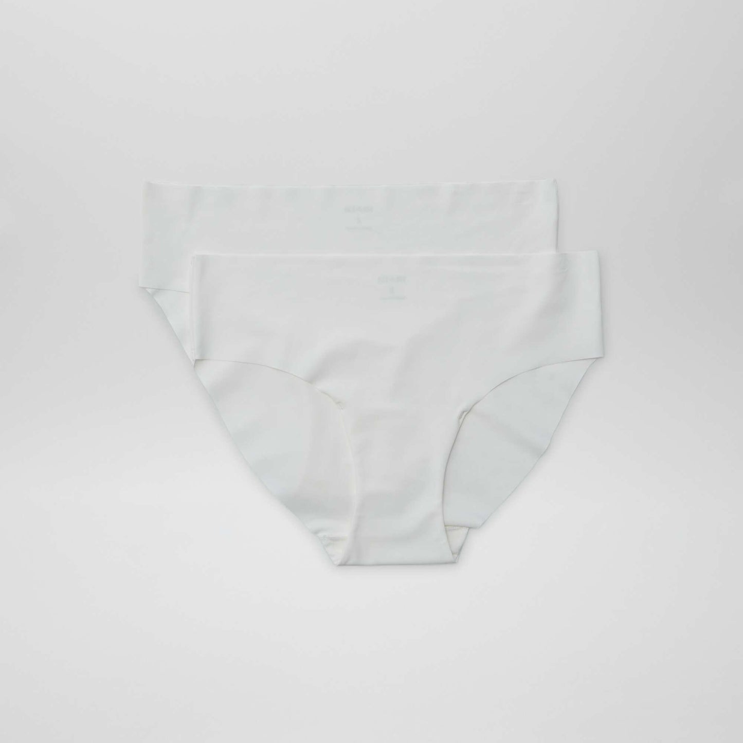 Lot de 2 culottes invisibles en microfibre BLANC
