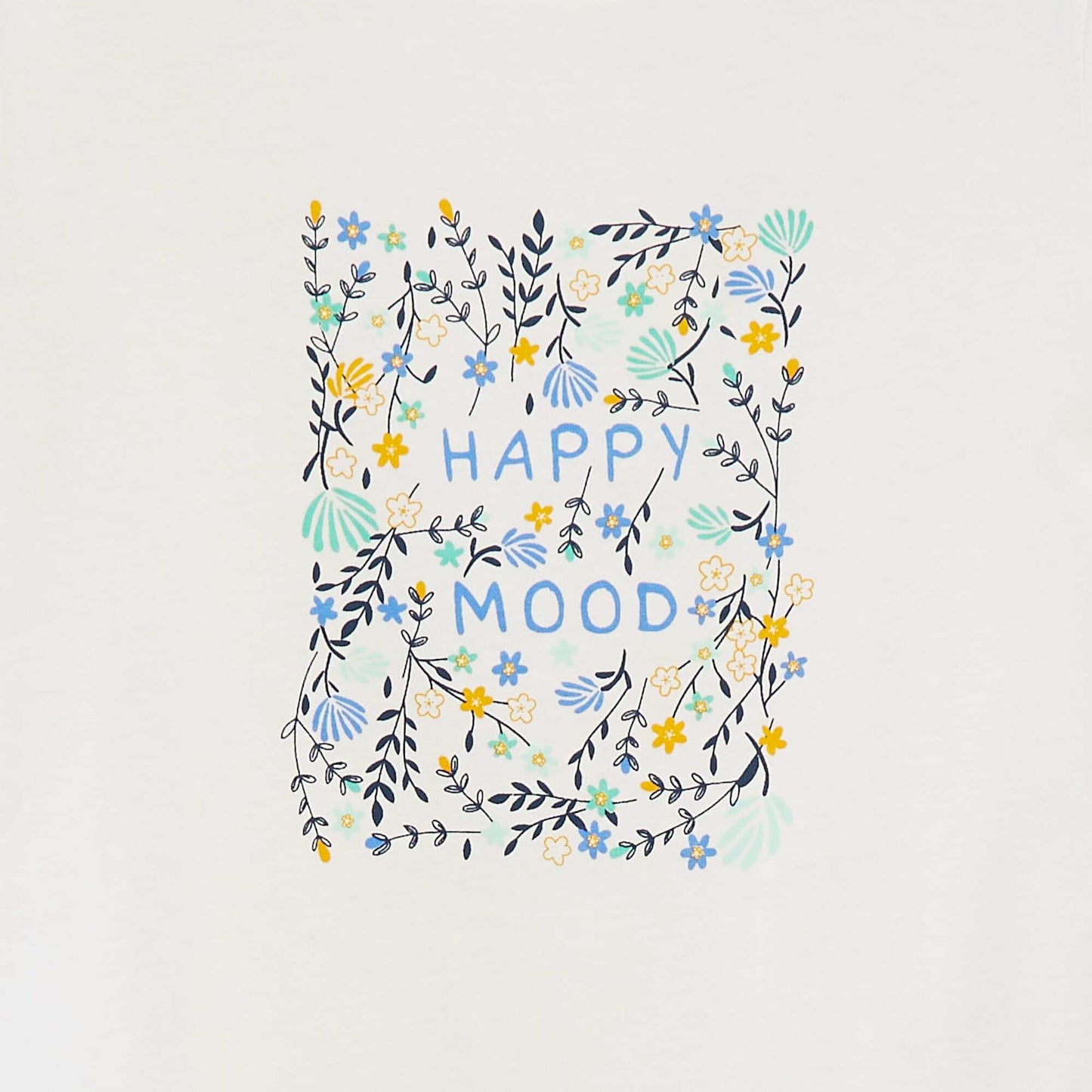 T-shirt manches courtes imprimé BLANC