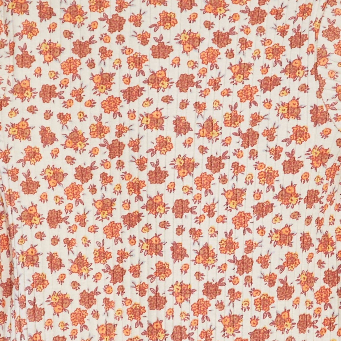 Body côtelé à motif floral ROSE