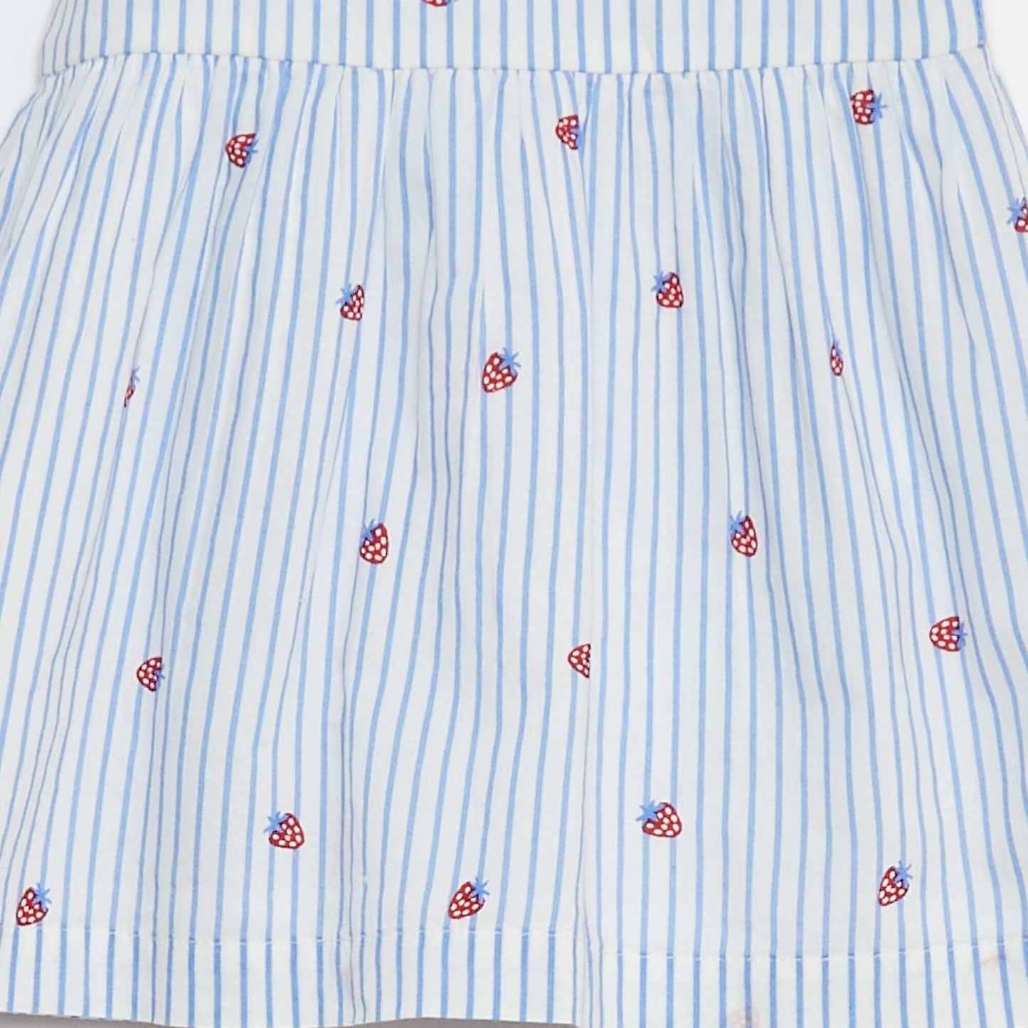 Robe sans manches en voile de coton BLANC