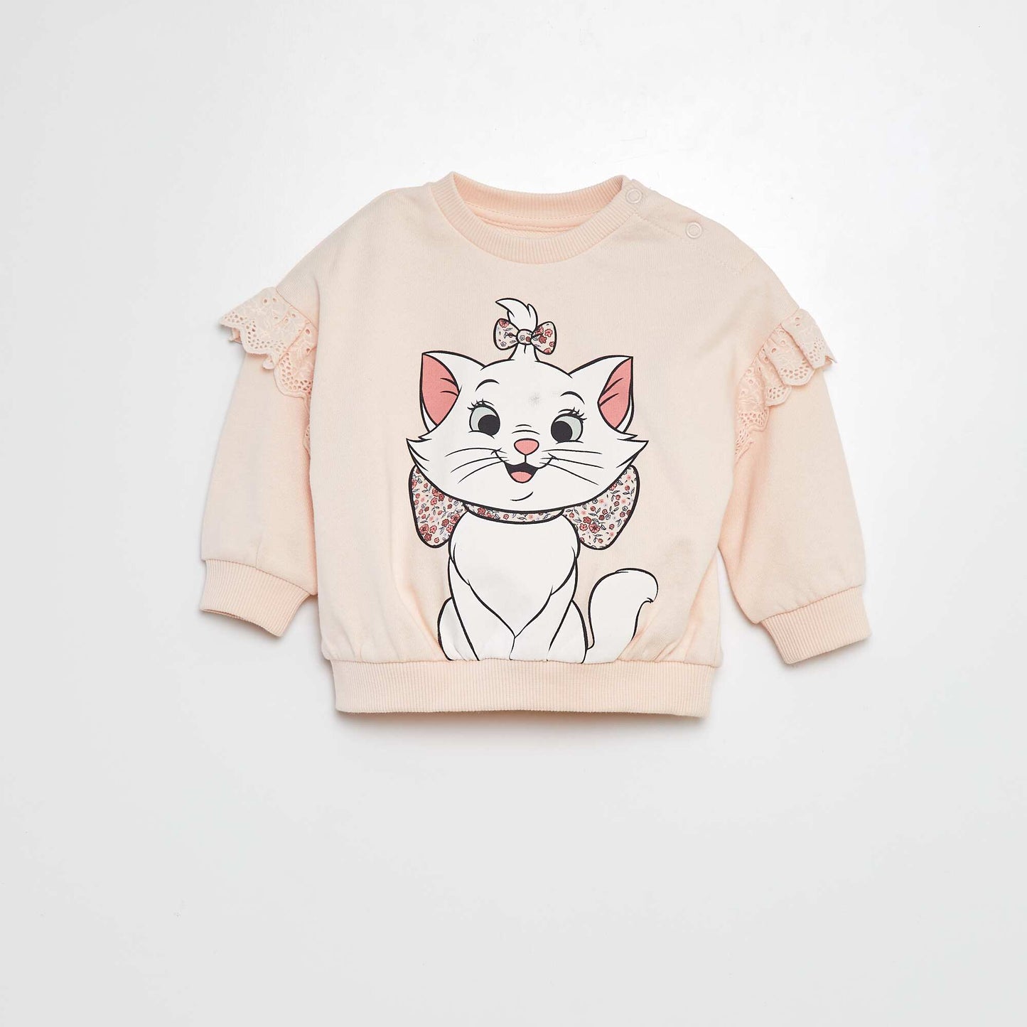 Sweat 'Marie' 'Disney' avec volants sur les manches ROSE