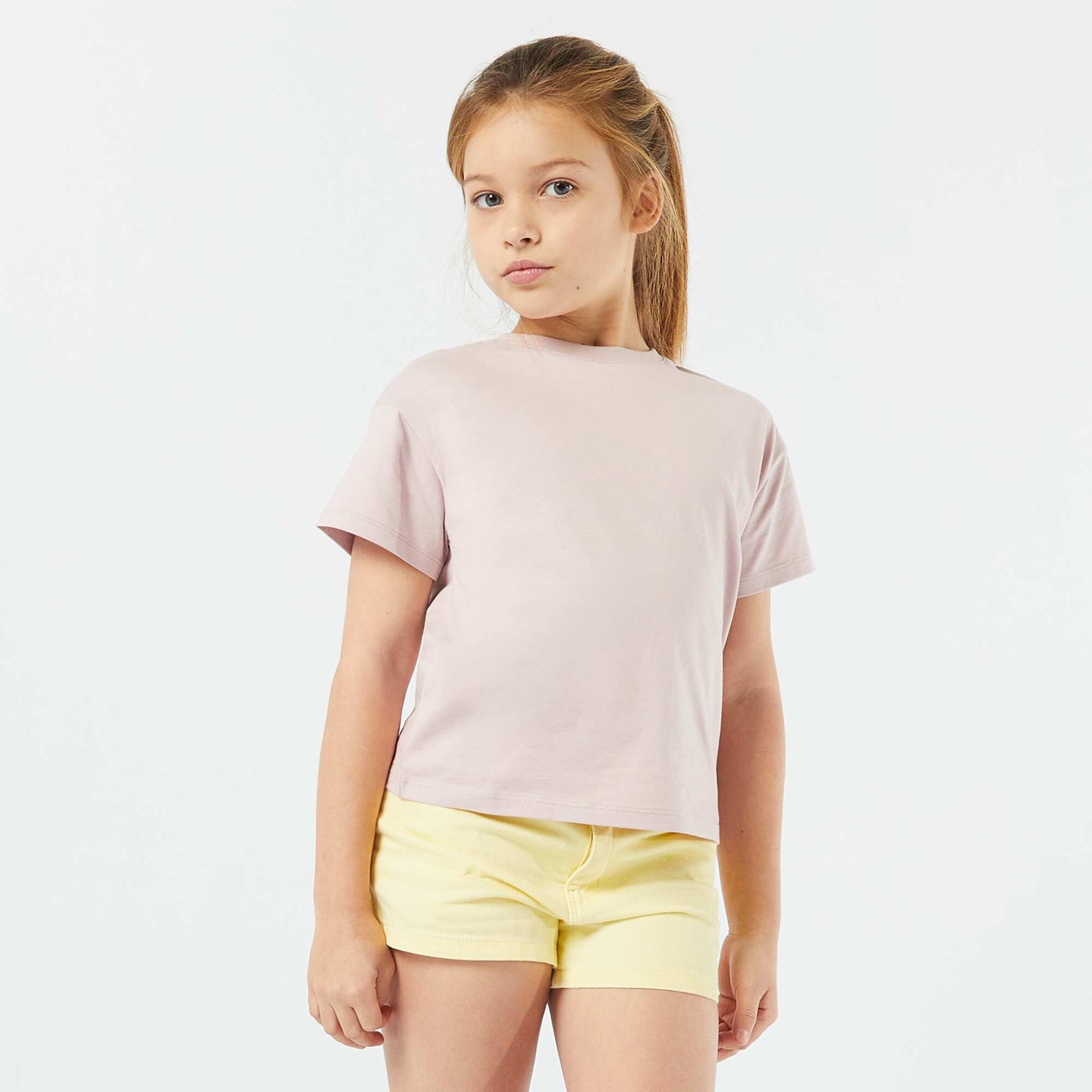 Short en jean JAUNE