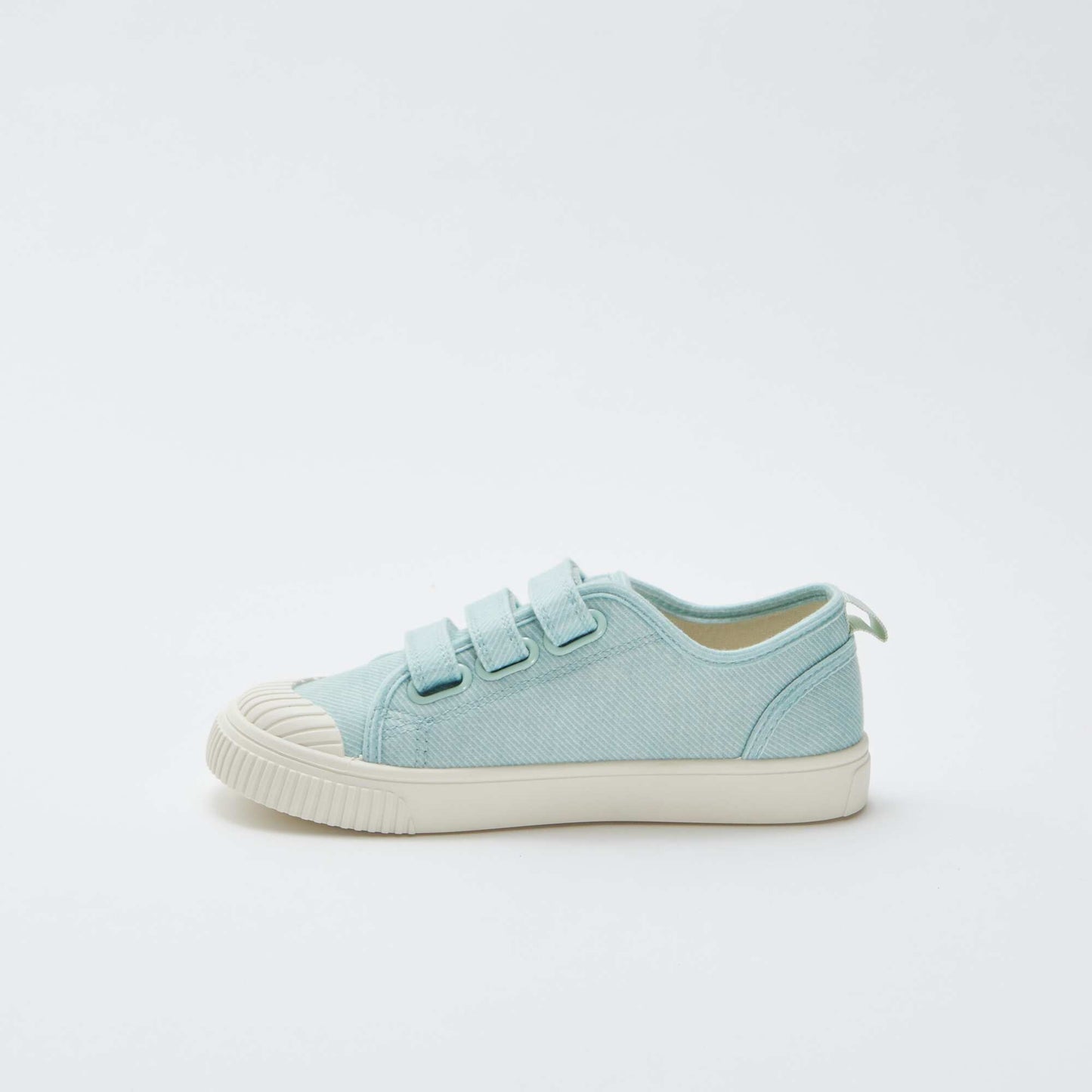 Baskets en toile avec scratchs VERT