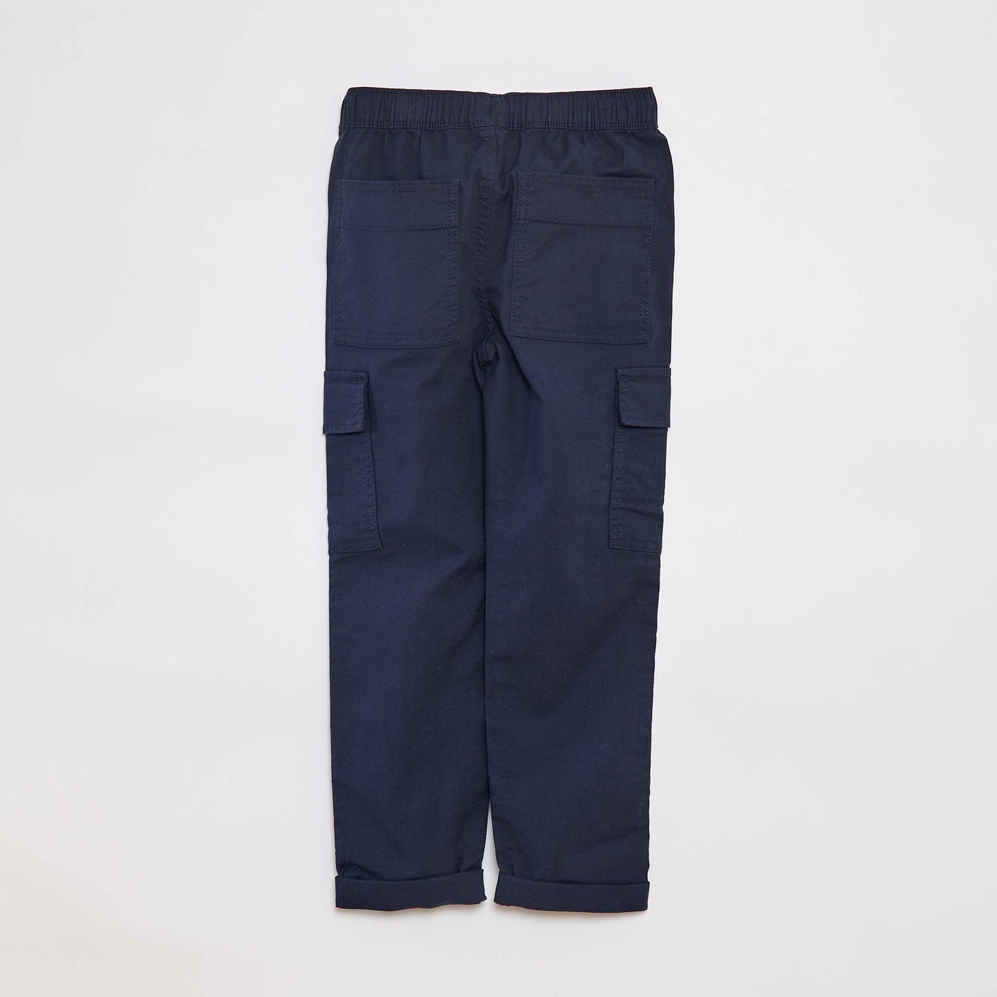 Pantalon multipoche uni BLEU