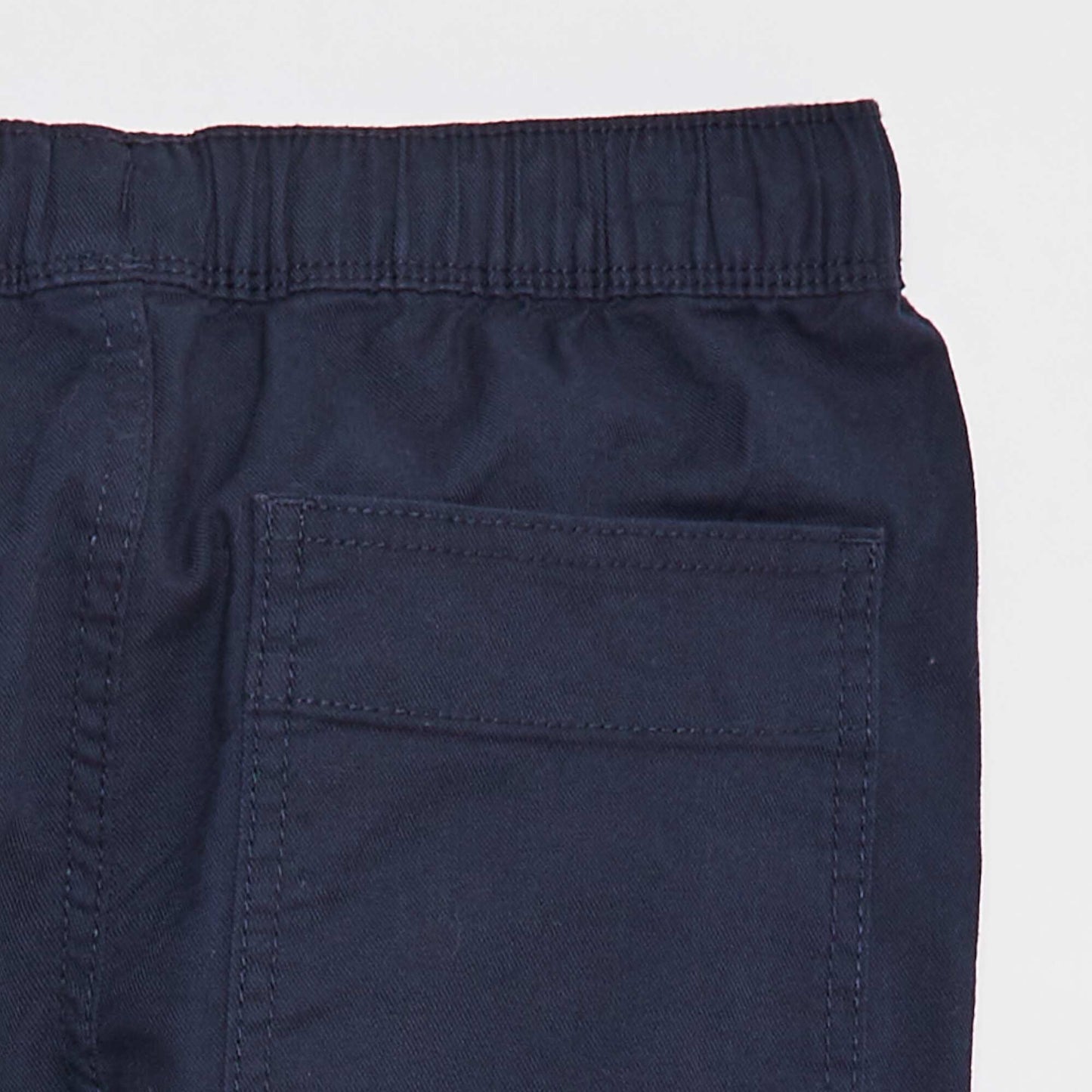 Pantalon multipoche uni BLEU
