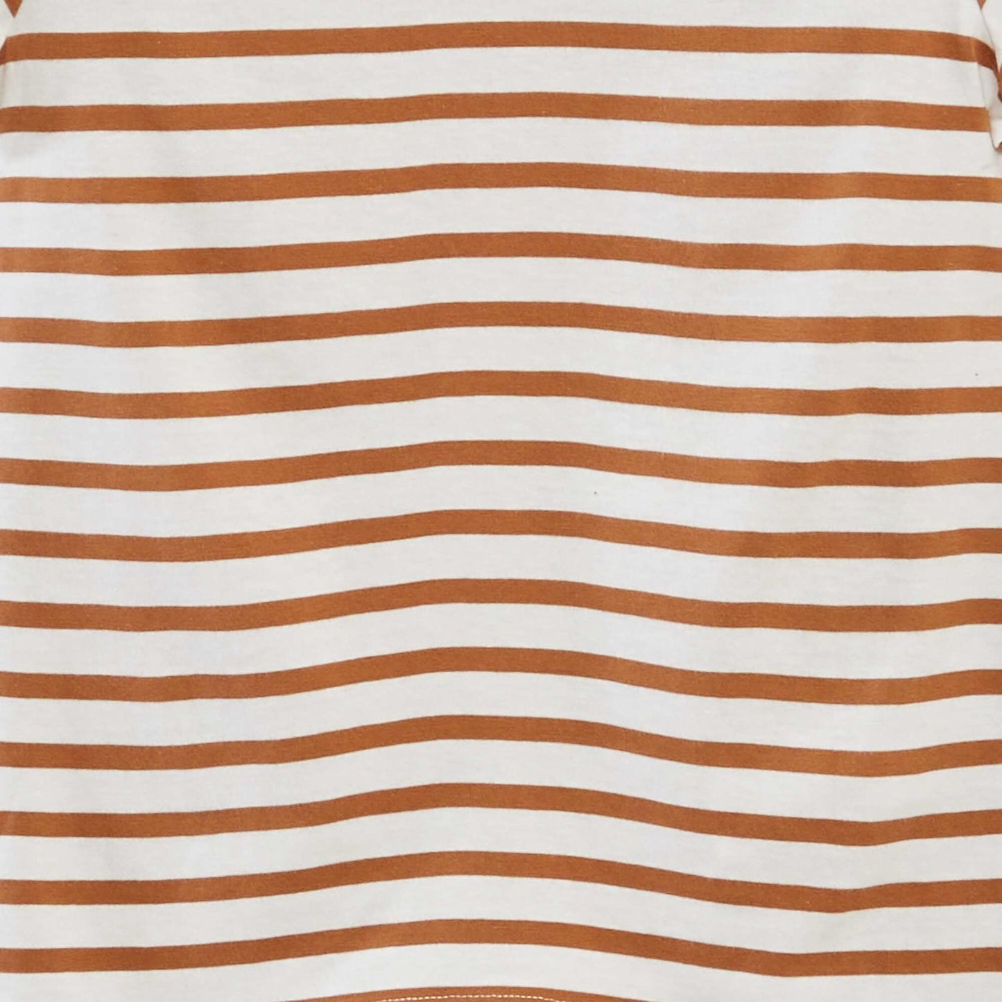 T-shirt manches courtes à motif MARRON
