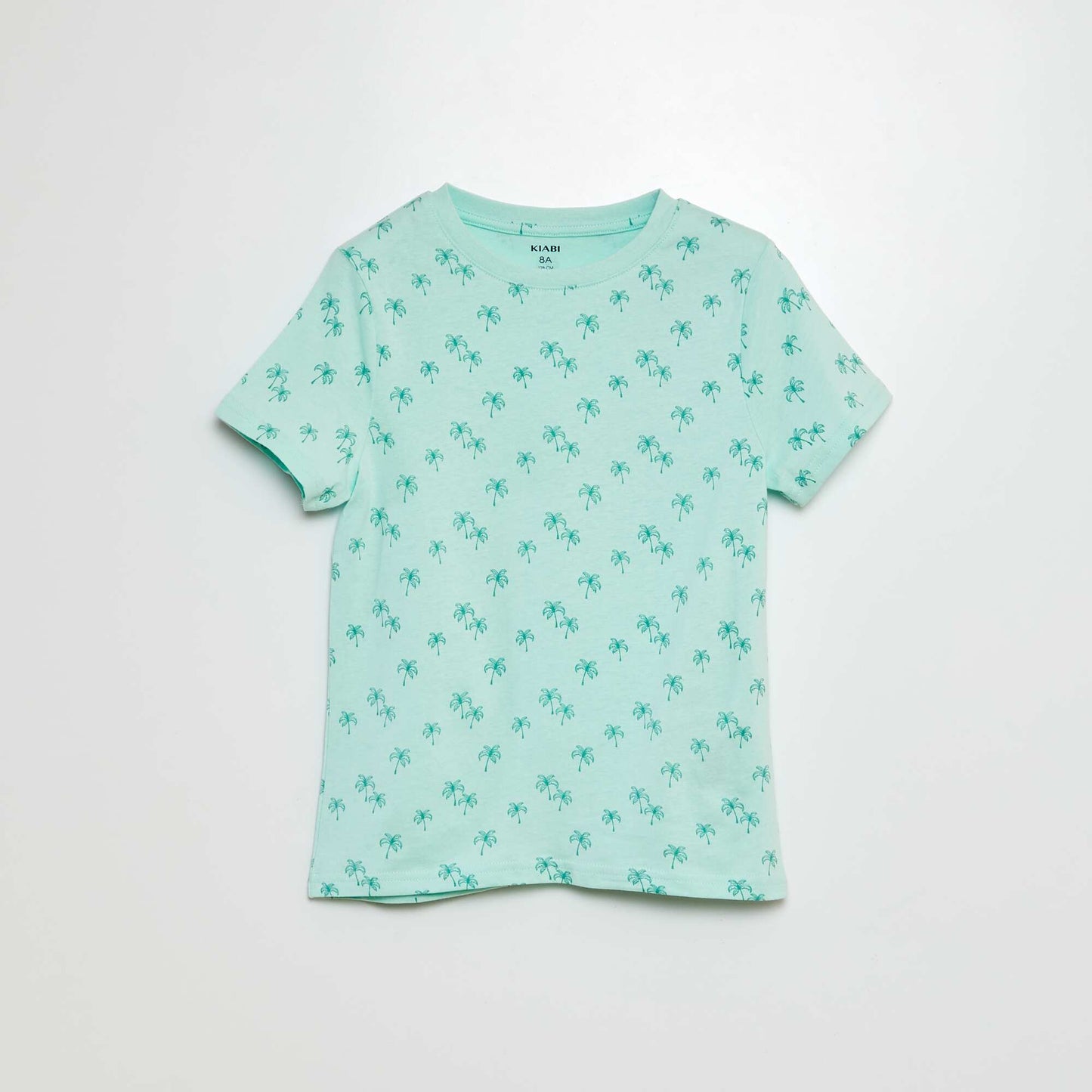 T-shirt manches courtes à motif BLEU