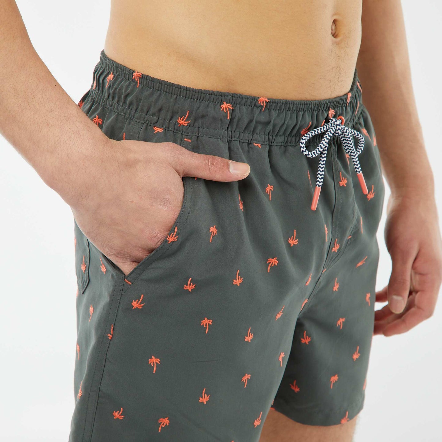 Short de bain KAKI