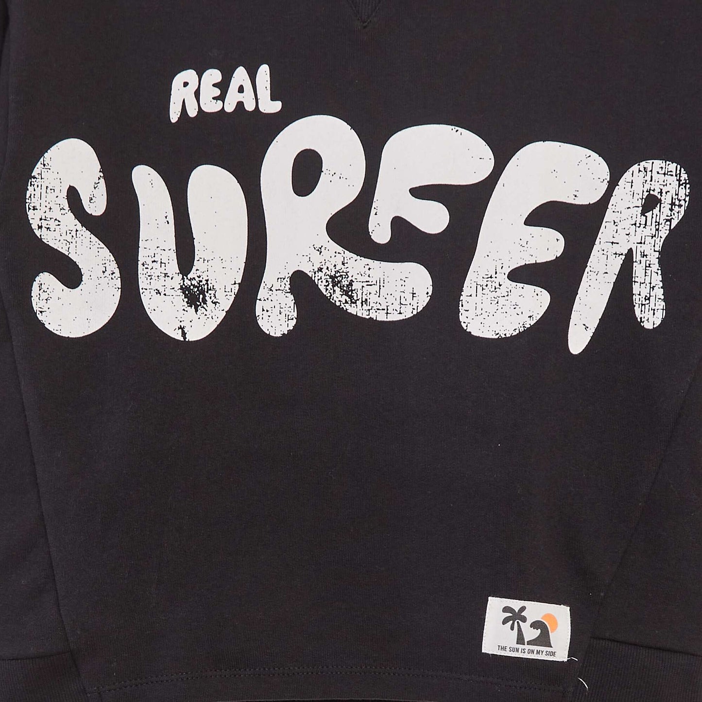 Sweat à capuche loose en french terry NOIR