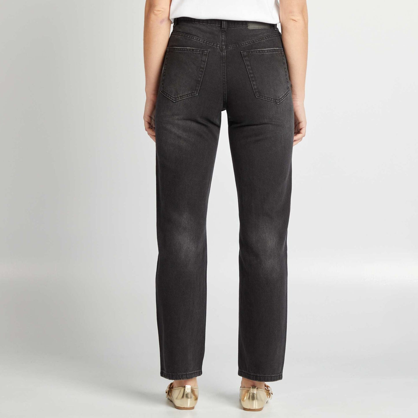 Jean regular / coupe droite Noir