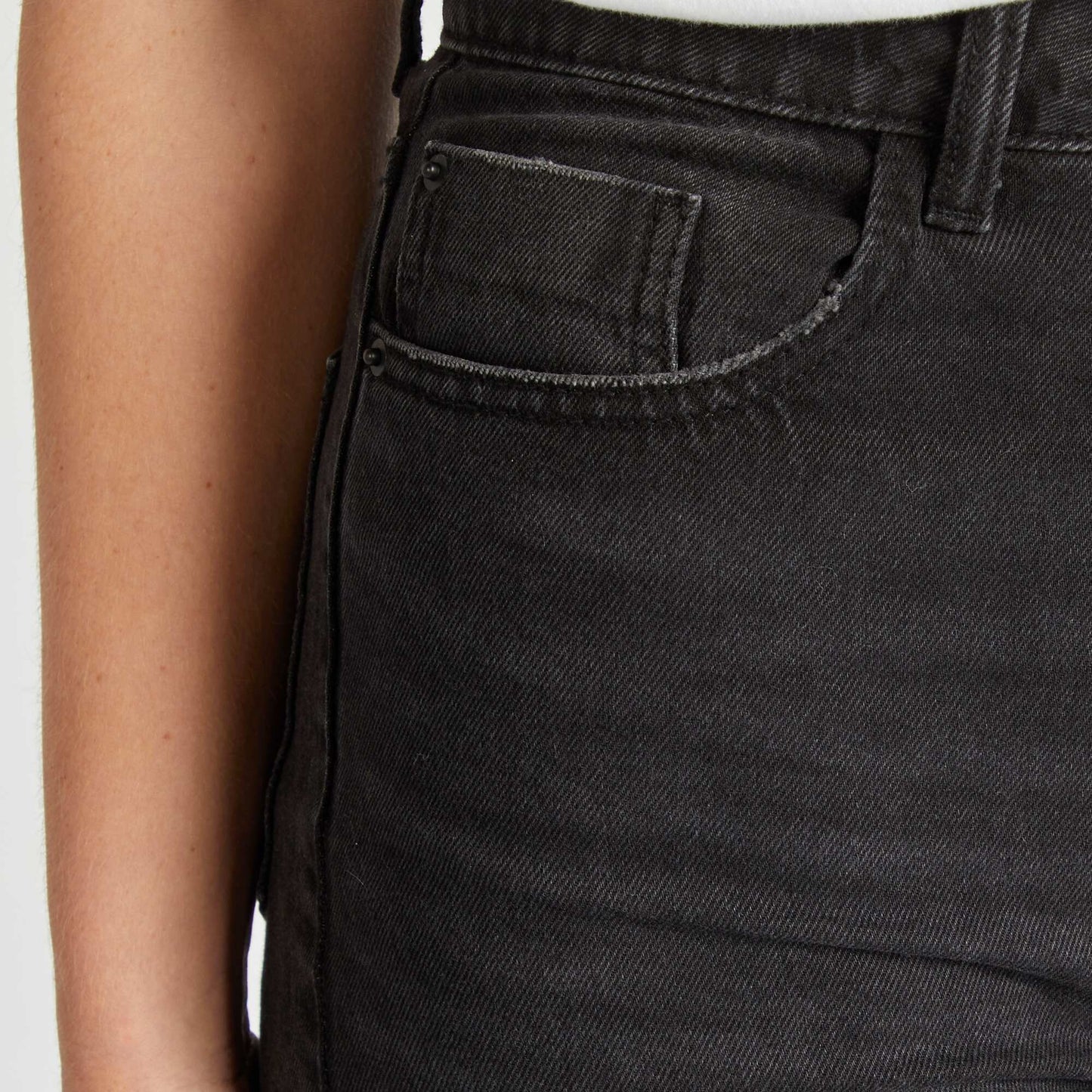 Jean regular / coupe droite Noir