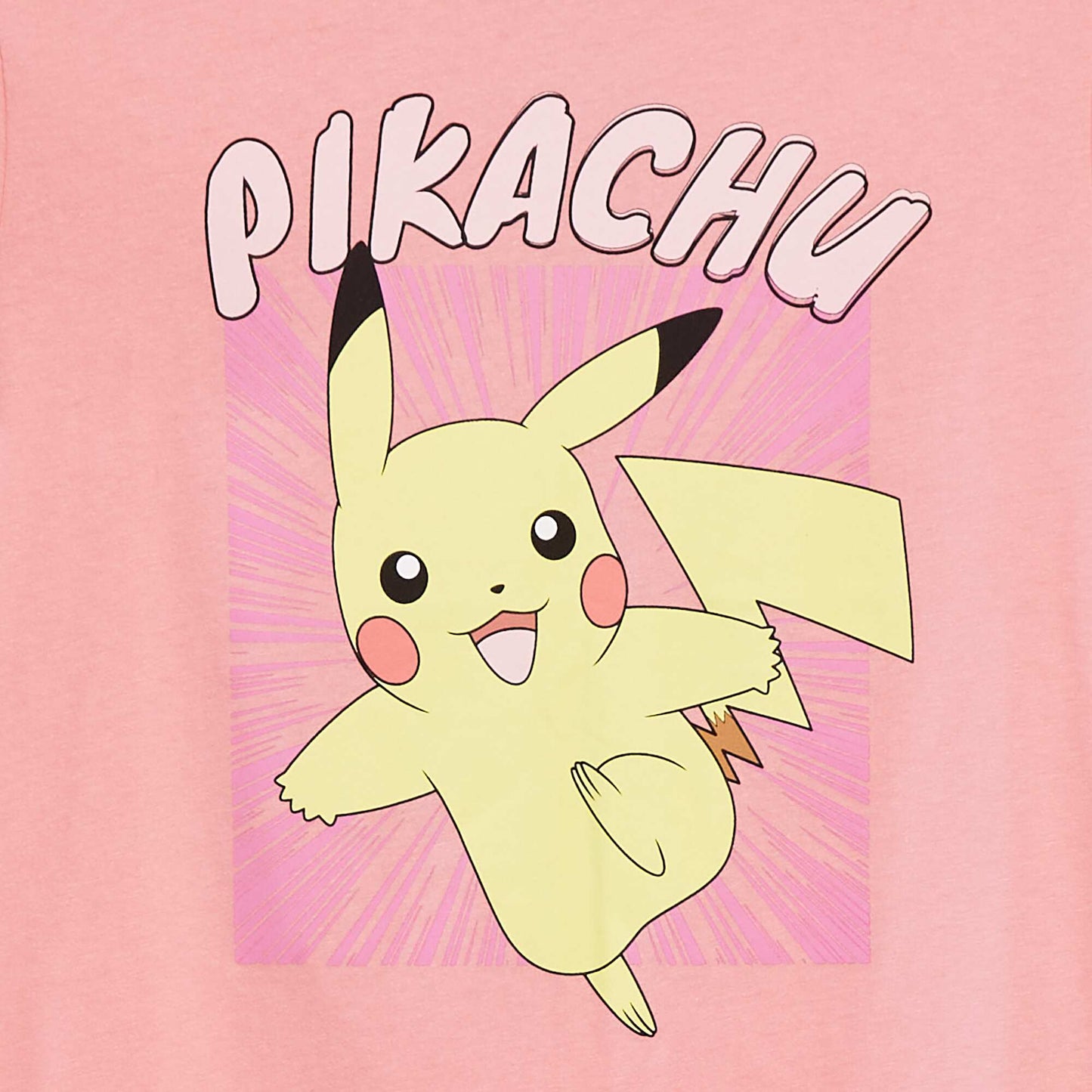 Ensemble pyjama 'Pokémon' 'Pikachu' short + t-shirt - 2 pièces ROSE