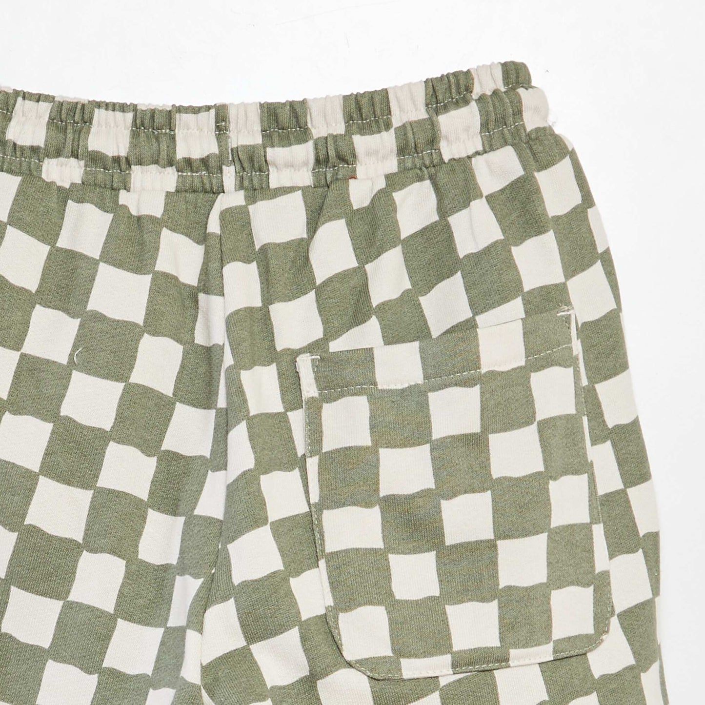 Bermuda en molleton léger à motif KAKI