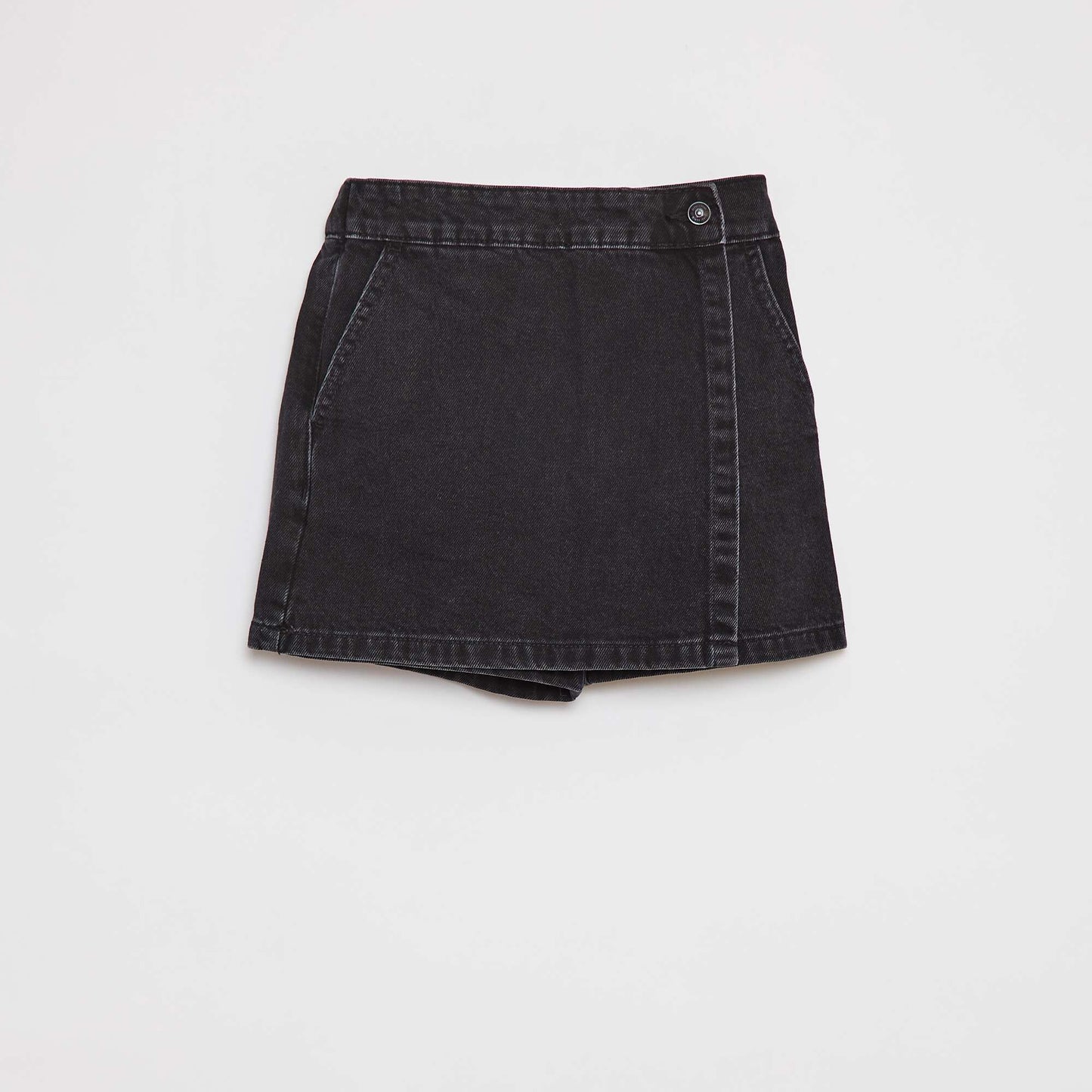 Jupe short en denim GRIS