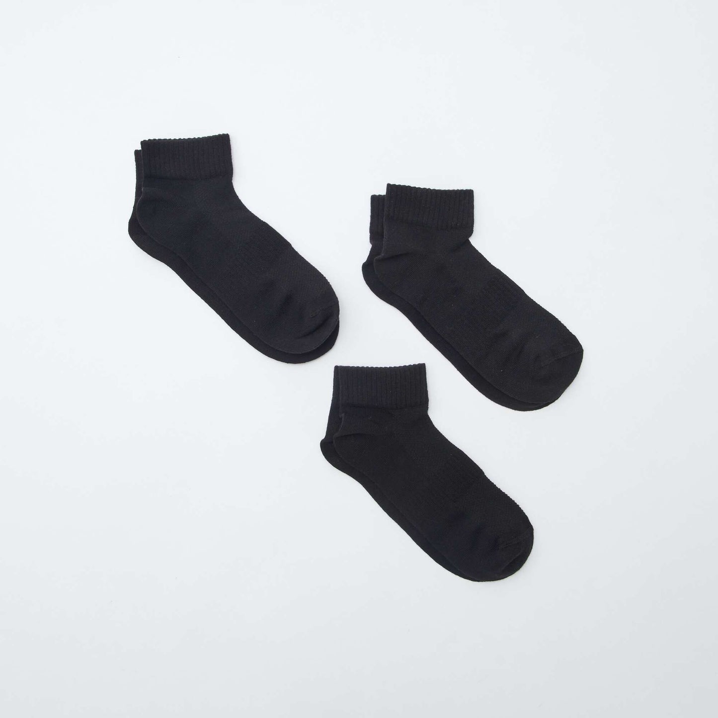 Lot de 3 chaussettes de sport NOIR