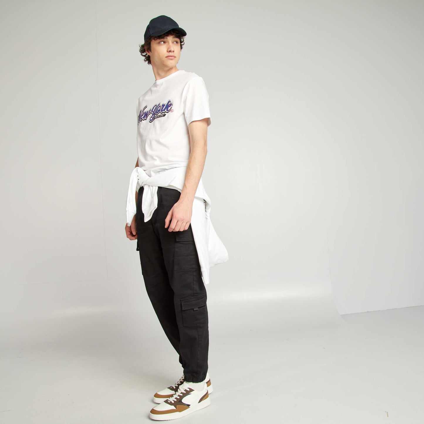 Tee-shirt en jersey imprimé BLANC