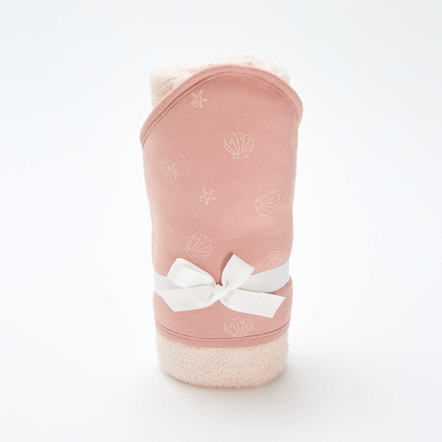 Cape de bain en éponge à motif ROSE