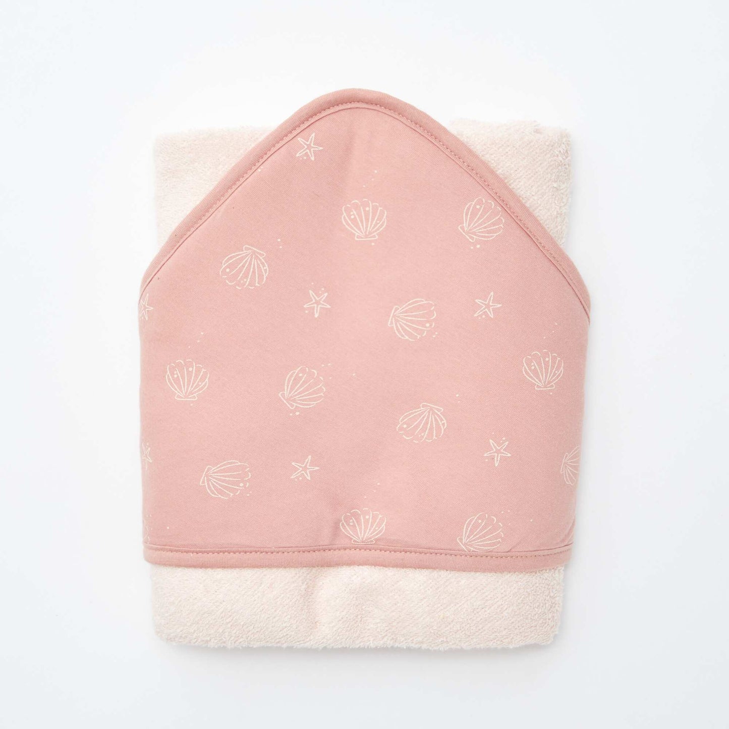 Cape de bain en éponge à motif ROSE