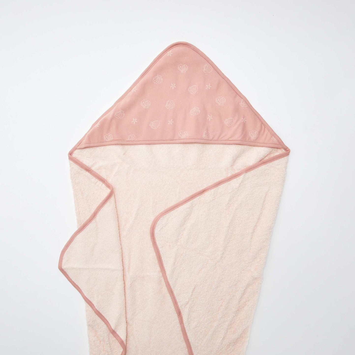 Cape de bain en éponge à motif ROSE