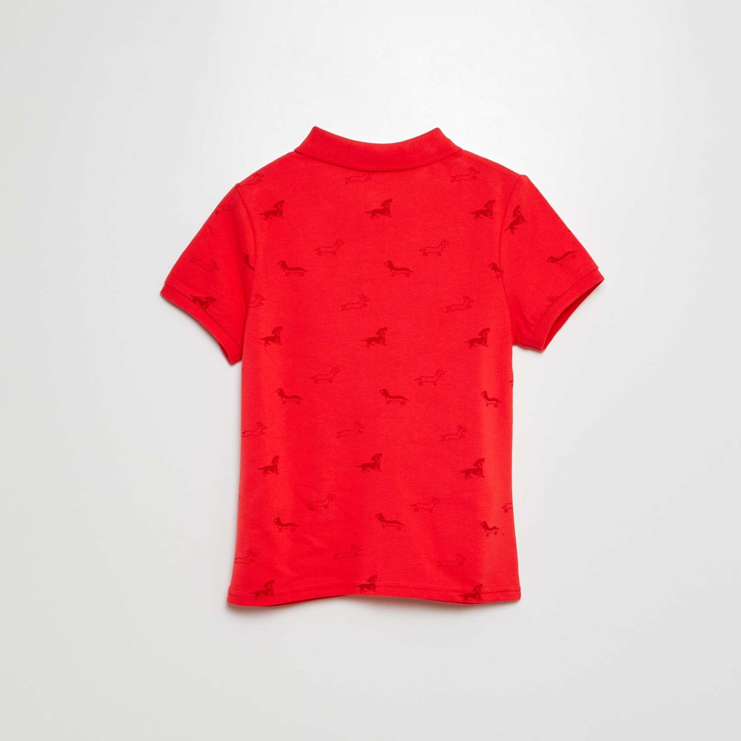 Polo en maille piquée ROUGE