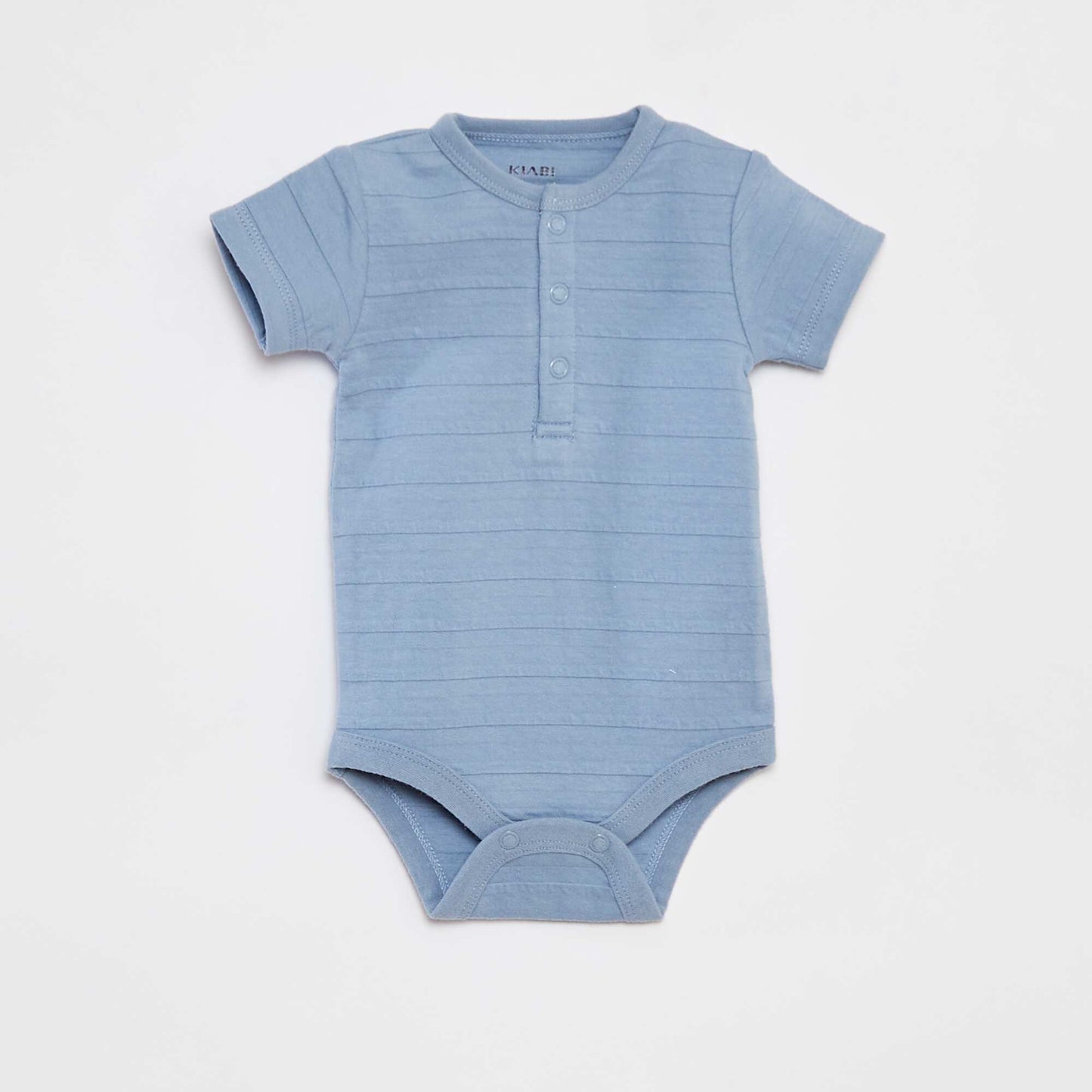 Lot de 2 body à col rond boutonnée - 2 pièces BLEU