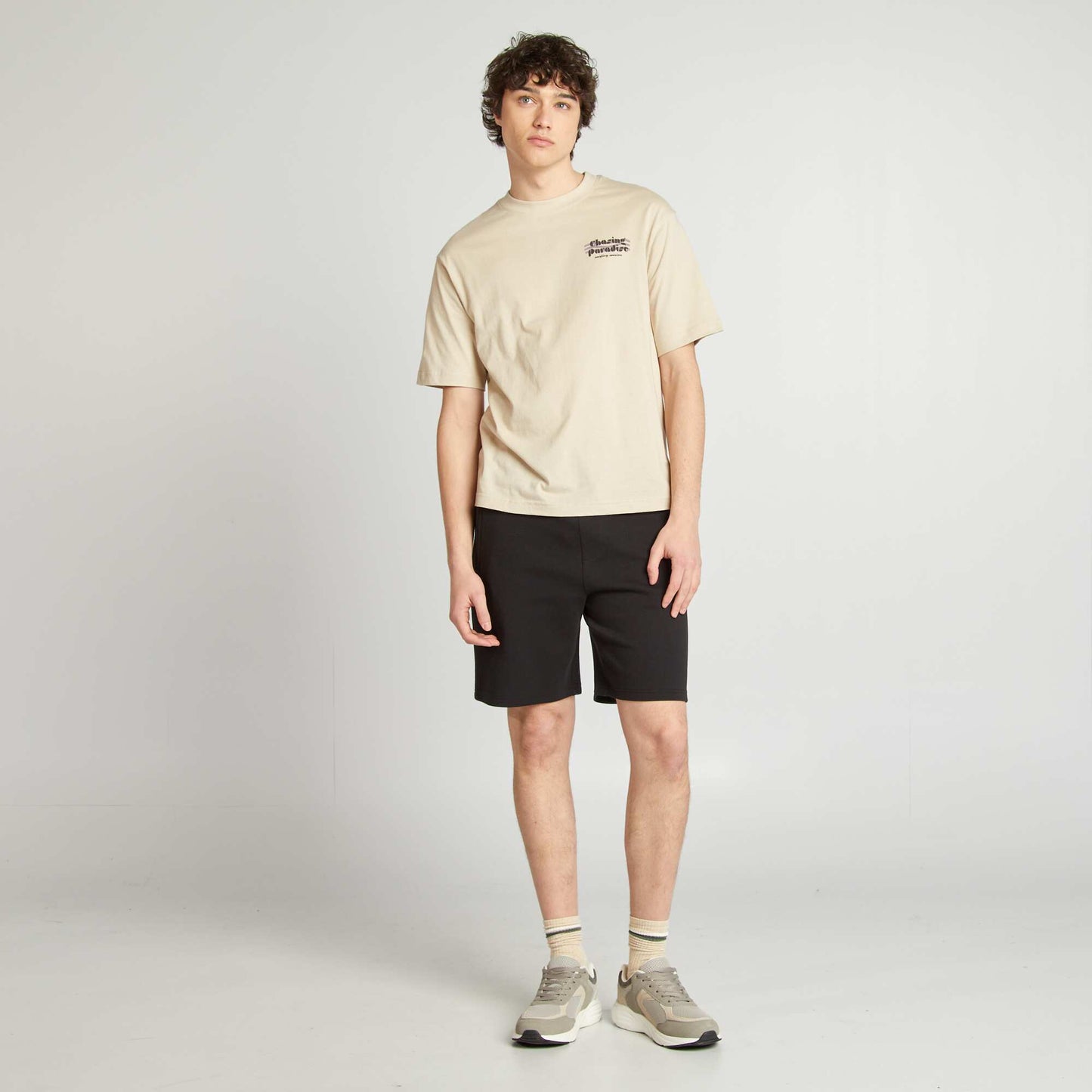 T-shirt imprimé BEIGE