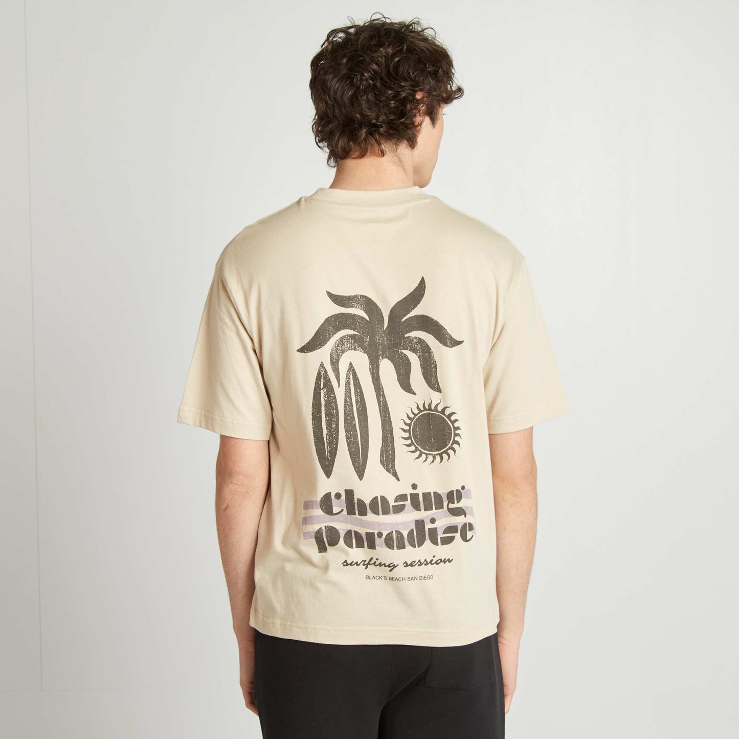 T-shirt imprimé BEIGE