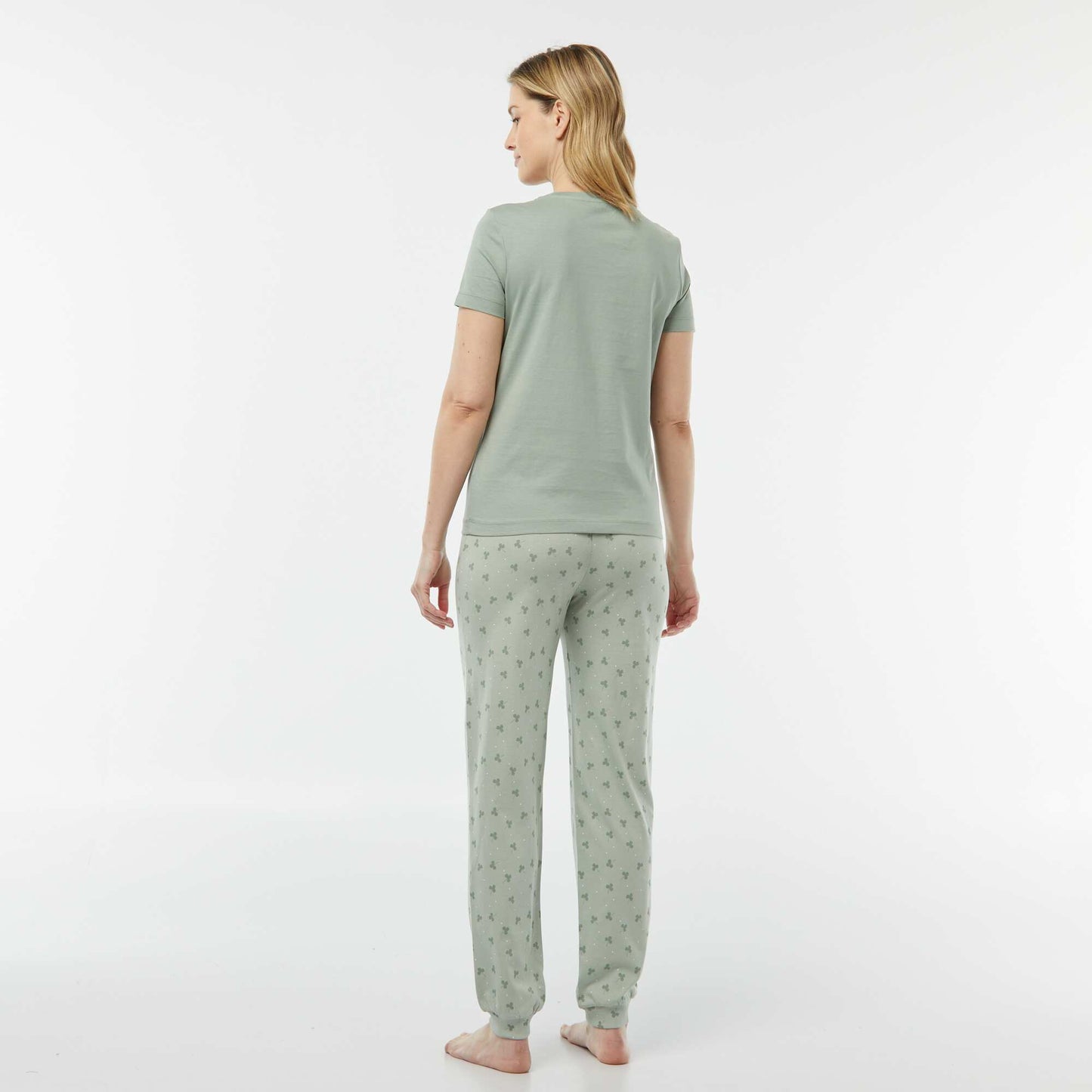 Pyjama 2 pièces - tee-shirt + pantalon imprimé VERT