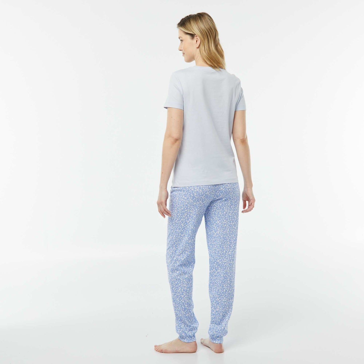 Pyjama 2 pièces - tee-shirt + pantalon imprimé BLEU