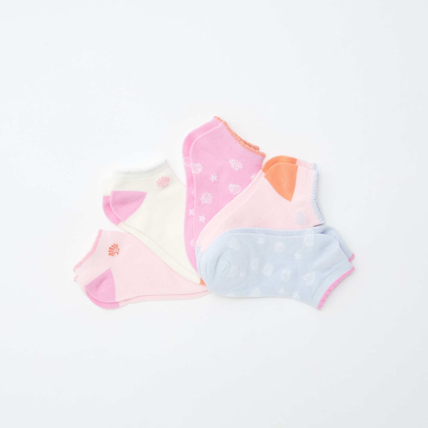 Chaussettes invisibles fantaisies BLEU