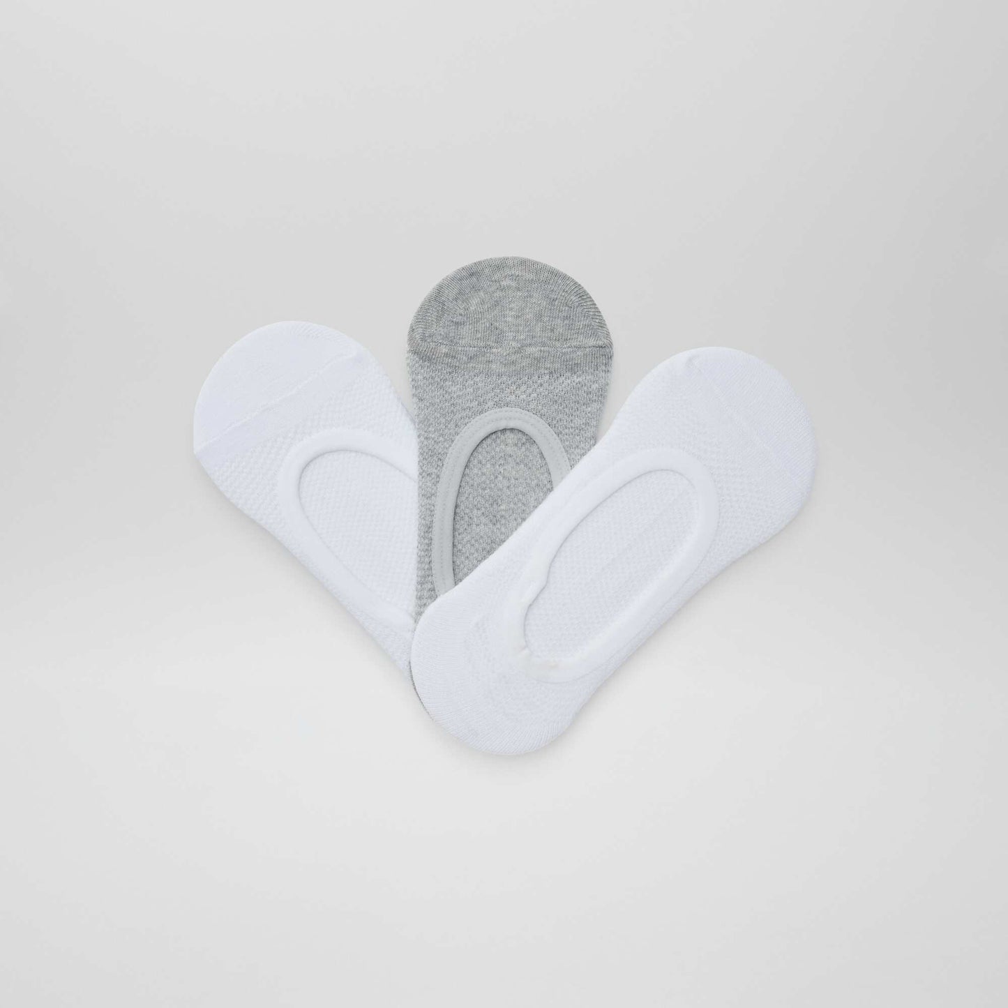 Lot de 3 paires de chaussettes invisibles BLANC