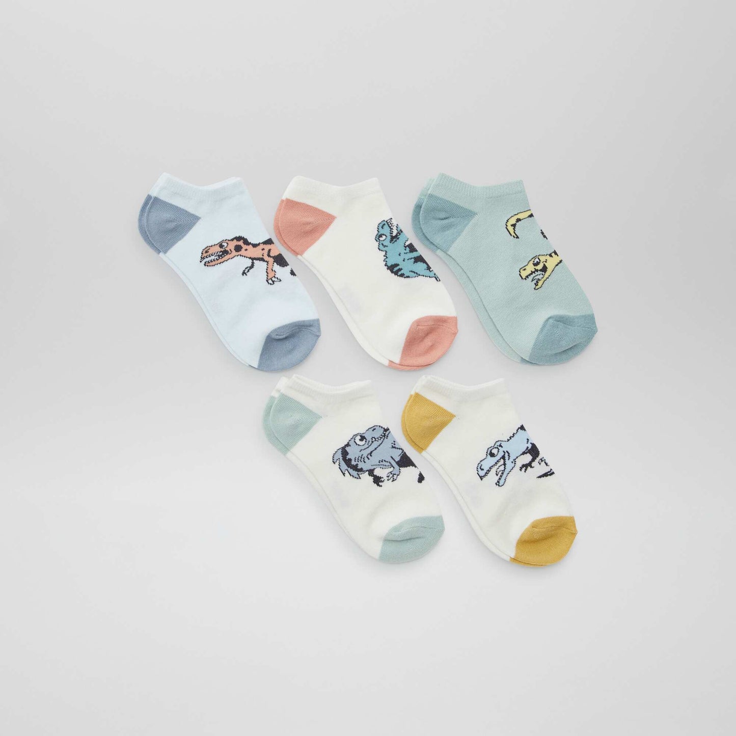 Lot de chaussettes invisibles imprimées VERT