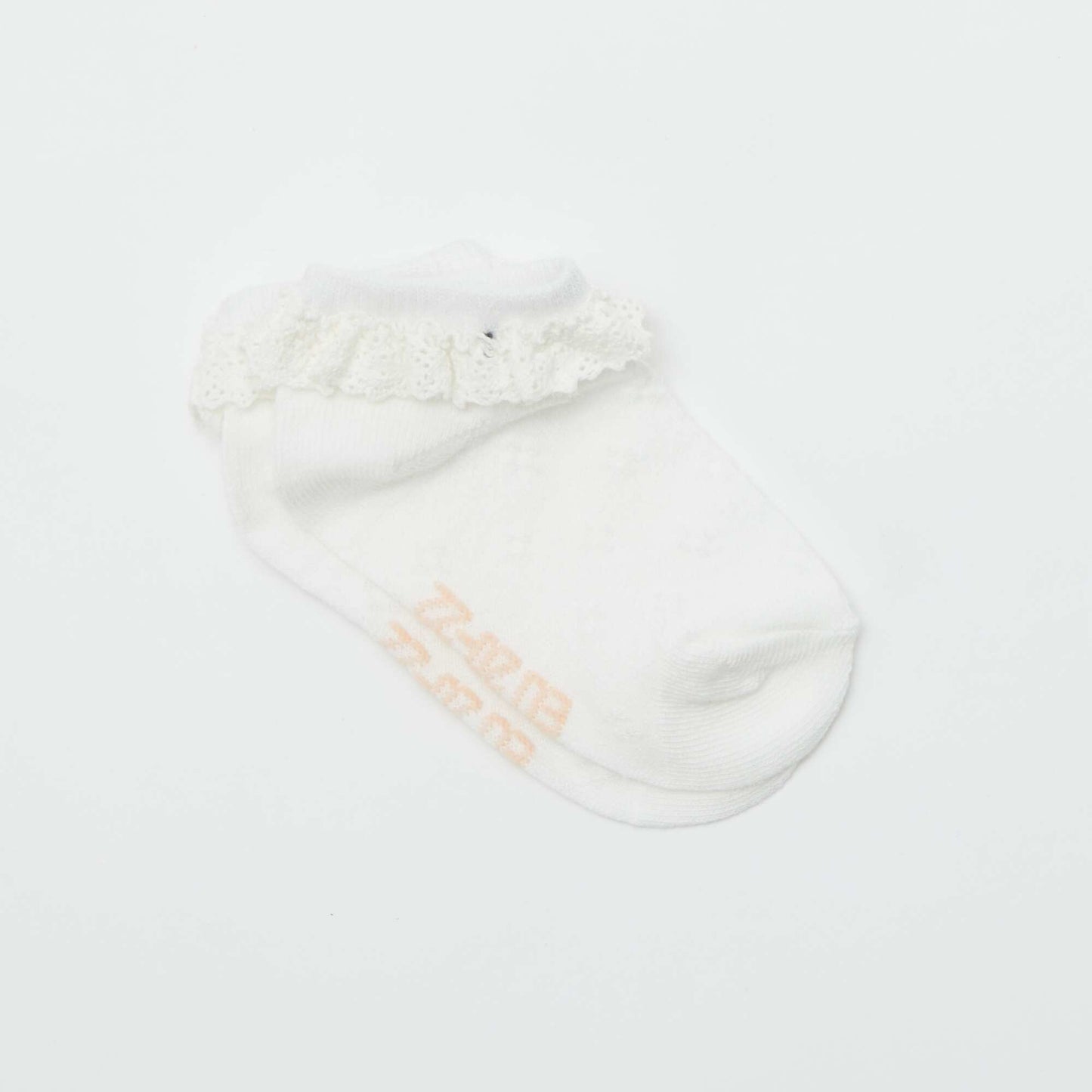 Lot de 3 paires de chaussettes volantées ROSE/GRIS