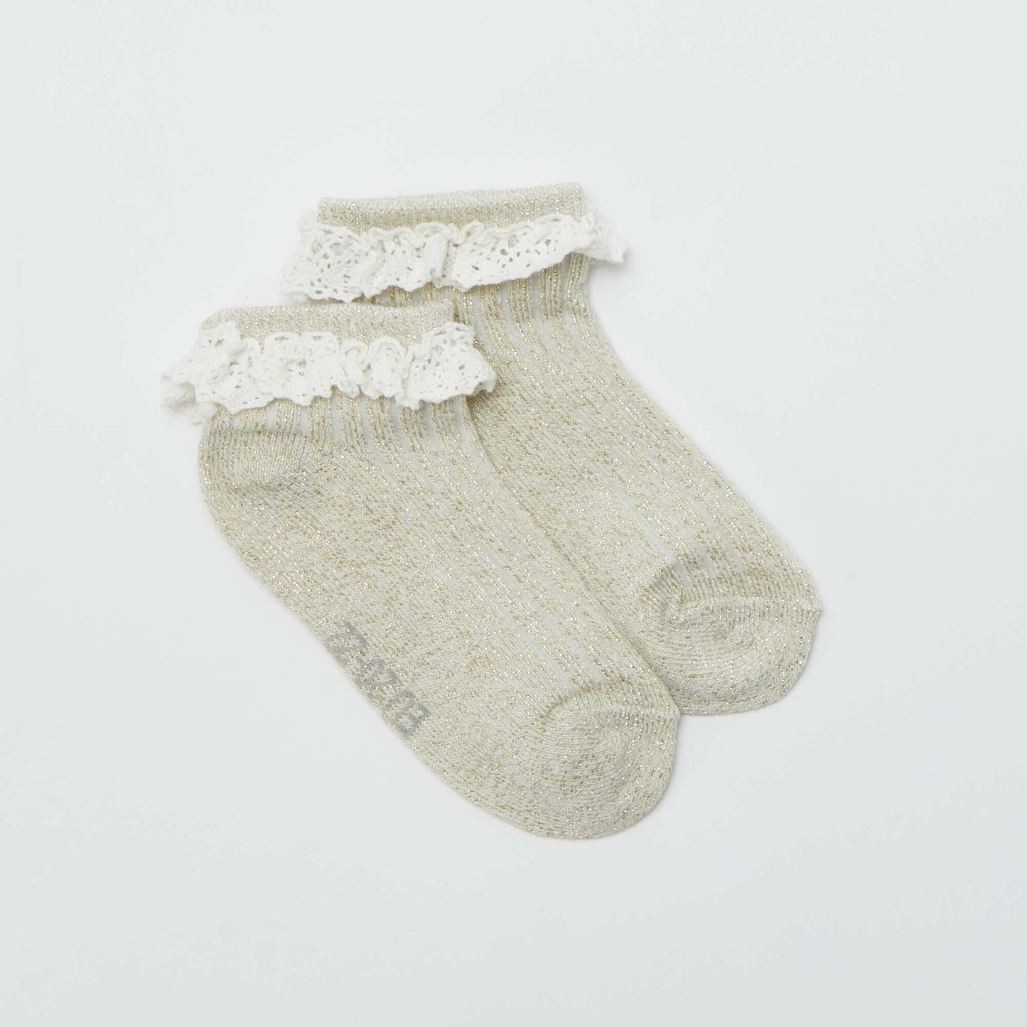 Lot de 3 paires de chaussettes volantées BLANC
