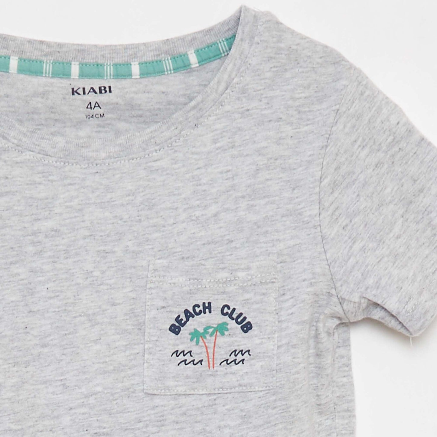 Pyjama court t-shirt + short en popeline - 2 pièces VERT