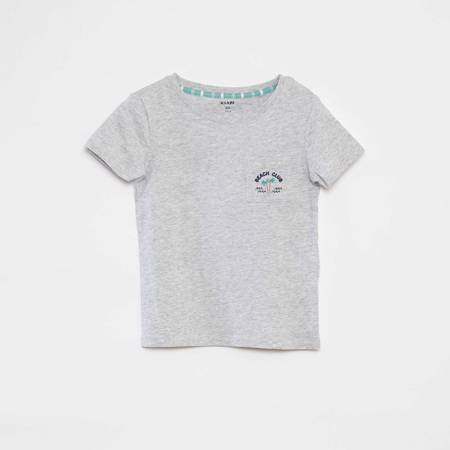 Pyjama court t-shirt + short en popeline - 2 pièces VERT